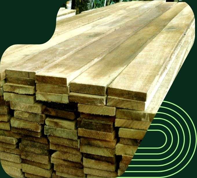 imagem madeira serrada réguas tábuas eucalipto tratado eucatratus