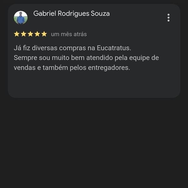 mensagem feedback cliente eucatratus