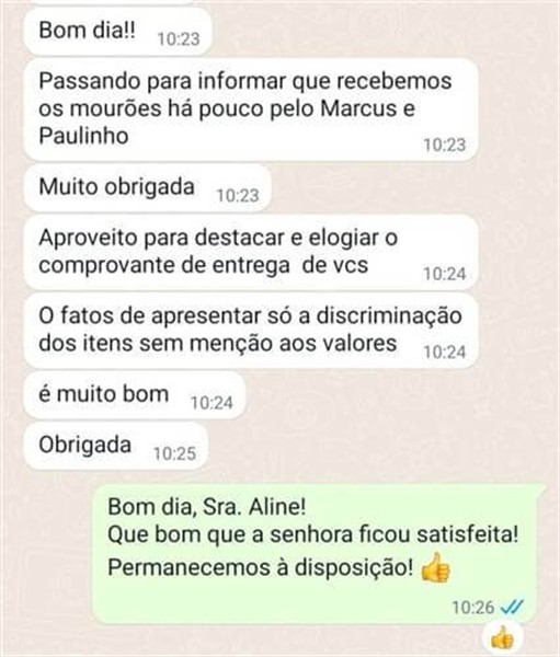 mensagem feedback cliente eucatratus