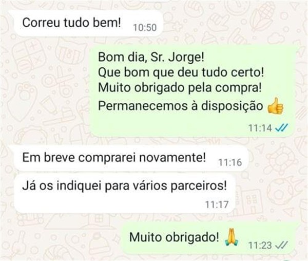 mensagem feedback cliente eucatratus